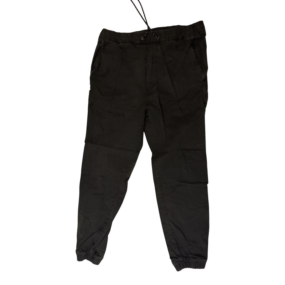 American Eagle Extreme Flex Joggers Mens Small Black Elastic Waist Tapered Pants